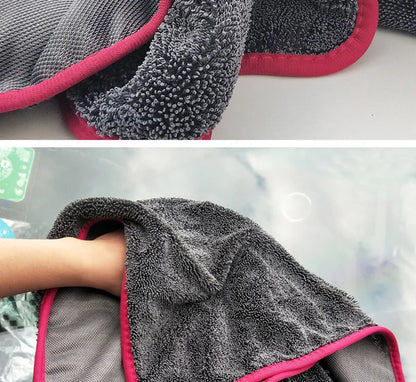 "60x90cm Microfiber Car Wash Towel – 600GSM Extra Soft, Super Absorbent & Quick-Dry"