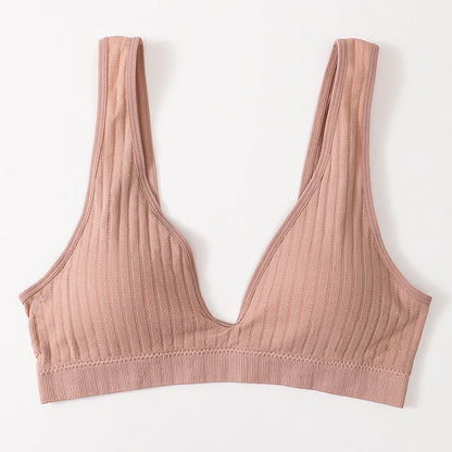 Seamless Bras For Women Sports Deep V Bra Tops Female Non-wire Brassiere Women Underwear Backless Sexy Lingerie Soft Intimates