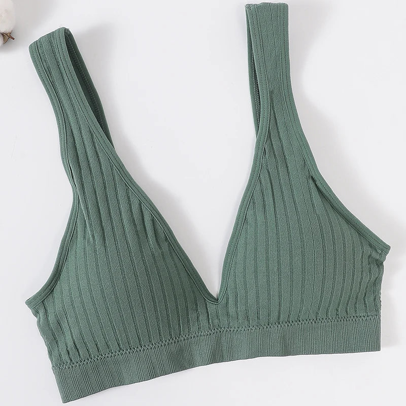Seamless Bras For Women Sports Deep V Bra Tops Female Non-wire Brassiere Women Underwear Backless Sexy Lingerie Soft Intimates