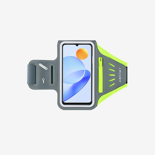 HAISSKY Running Sports Armband Bag For iPhone 16 15 14 13 12 Pro Max 15 Plus Xiaomi Zipper Earphone Pocket Workout Phone Arm Bag