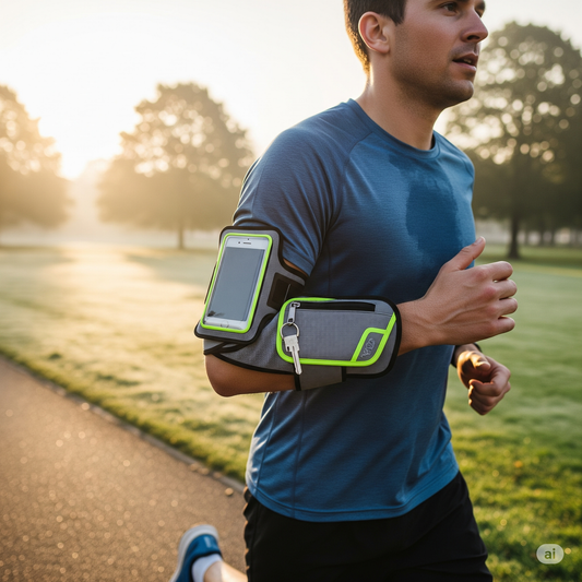 HAISSKY Running Sports Armband Bag For iPhone 16 15 14 13 12 Pro Max 15 Plus Xiaomi Zipper Earphone Pocket Workout Phone Arm Bag