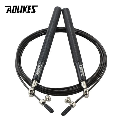 AOLIKES Speed Jump Rope for Crossfit, Boxing, MMA, Fitness Training – Adjustable Skipping Rope with Spare Cable & Carry Bag
