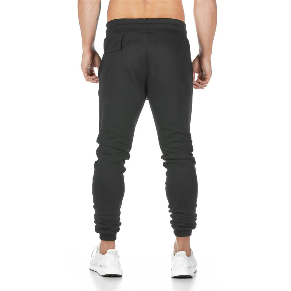 Joggers Sweatpants for Men – Casual Slim Fit Gym & Fitness Pants with Zipper Pockets