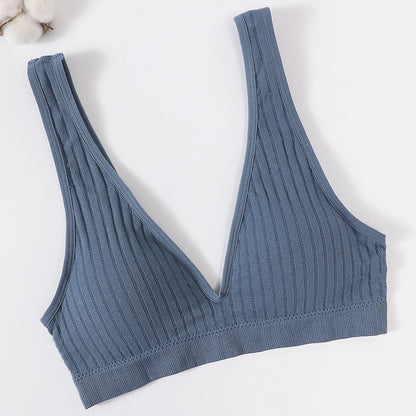 Seamless Bras For Women Sports Deep V Bra Tops Female Non-wire Brassiere Women Underwear Backless Sexy Lingerie Soft Intimates