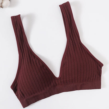 Seamless Bras For Women Sports Deep V Bra Tops Female Non-wire Brassiere Women Underwear Backless Sexy Lingerie Soft Intimates