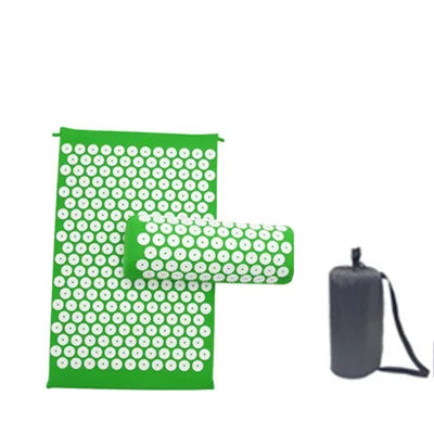 Acupressure Massage Mat & Pillow Set – Stress Relief, Back & Neck Pain Therapy, Relaxation Cushion