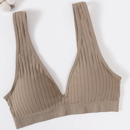 Seamless Bras For Women Sports Deep V Bra Tops Female Non-wire Brassiere Women Underwear Backless Sexy Lingerie Soft Intimates