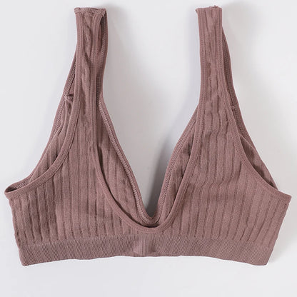 Seamless Bras For Women Sports Deep V Bra Tops Female Non-wire Brassiere Women Underwear Backless Sexy Lingerie Soft Intimates