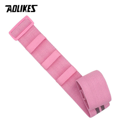 AOLIKES Adjustable Elastic Hip Booty Bands Anti Slip Resistance Bands Thick with Inner Grip Strip for Fitness Legs Butt Glute