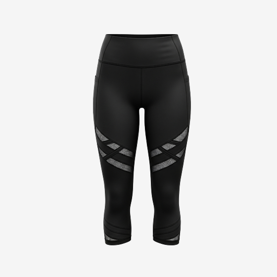 High Waist Black Mesh Leggings for Women – Sexy See-Through Yoga & Gym Pants