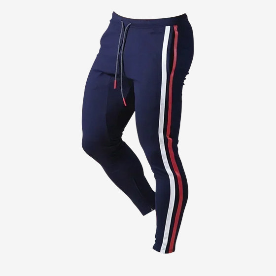 Joggers Men Striped Sweatpants Casual Long Pants Men Fitness Running Workout Track Trousers