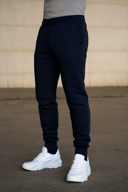Men's Zippered Joggers – Slim Fit Sweatpants for Workout & Running