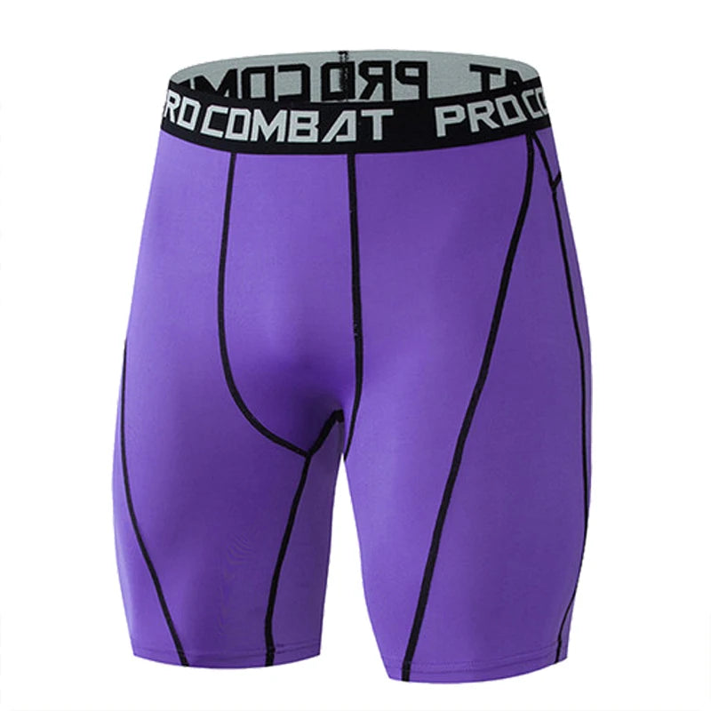 Men's Compression Gym Shorts with Pockets | Athletic Workout Leggings