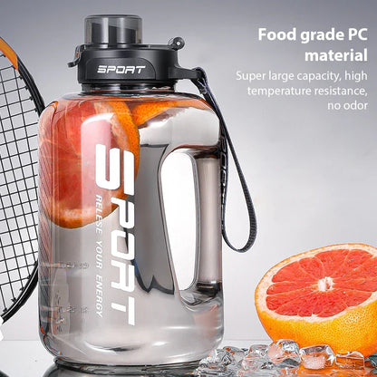 Premium Fitness & Sports Water Bottle – Large Capacity (1.2L / 1.7L / 2.5L) | Leakproof, BPA-Free, with Hydration Markings for Gym, Cycling & Outdoor