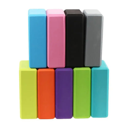 Colored EVA Yoga Block – Non-Slip Foam Yoga Brick for Pilates, Stretching & Fitness Training