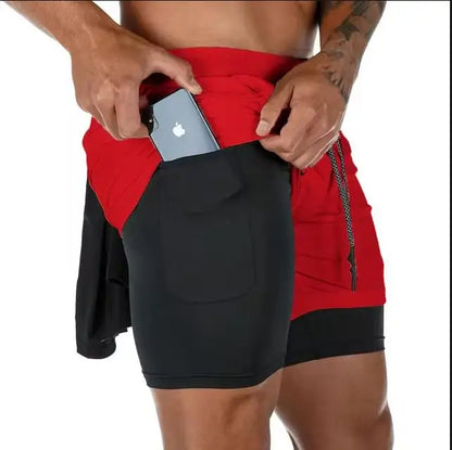 Men’s Gym Shorts – Running & Workout Shorts with Liner, Phone Pockets & Towel Loop – Quick Dry, Lightweight Athletic Training Shorts