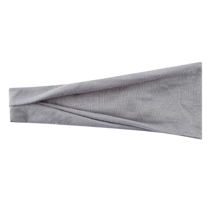 Women’s Solid Turban Headband – Elastic Yoga Hairband, Fashion & Makeup Styling
