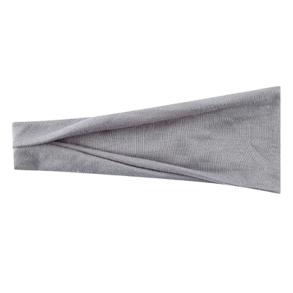 Women’s Solid Turban Headband – Elastic Yoga Hairband, Fashion & Makeup Styling