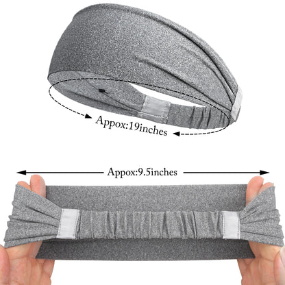 Sports & Yoga Sweat Headbands for Men & Women – Soft, Breathable, Elastic Hair Bands for Workout, Running, and Gym