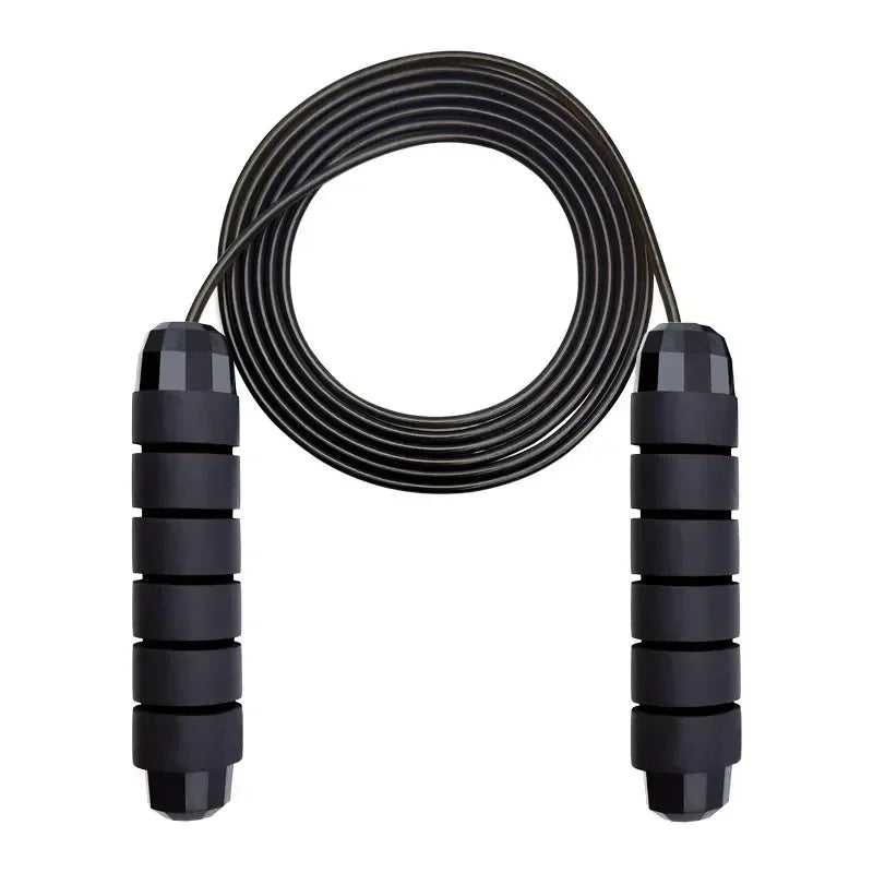 Adjustable Speed Jump Rope with Ball Bearings – Tangle-Free Steel Wire Skipping Rope with Foam Handles for Fitness & Weight Loss