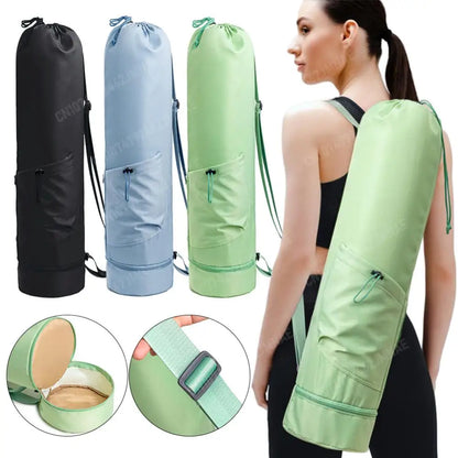 Travel Yoga Mat Bag – Waterproof Nylon Backpack, Sports & Gym Carrier Bag with Large Storage
