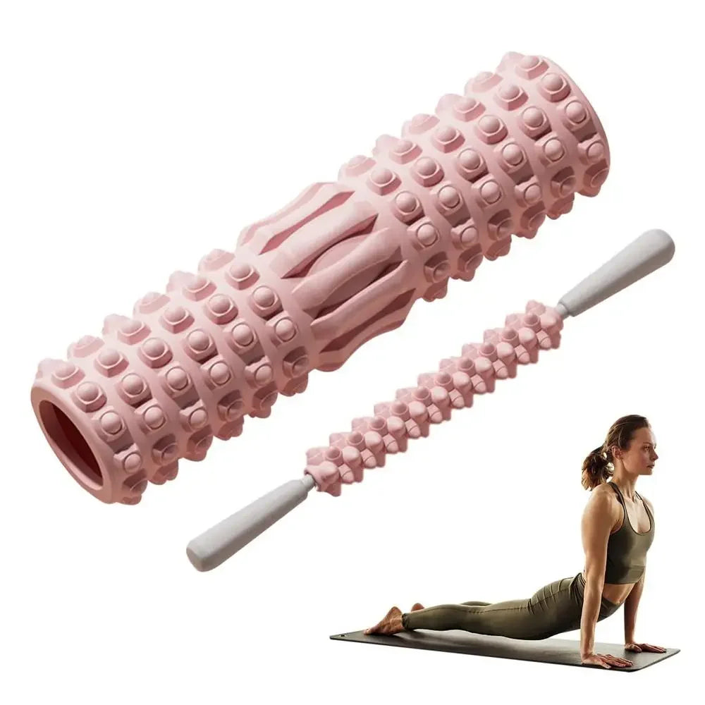 Yoga Foam Roller for Fitness, Pilates & Back Muscle Massage – Stretching & Recovery Tool