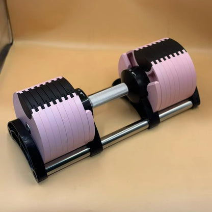 Adjustable Dumbbell Set – 2nd Generation Round Weights, 24kg/36kg, 2kg Increment, Home & Gym Fitness