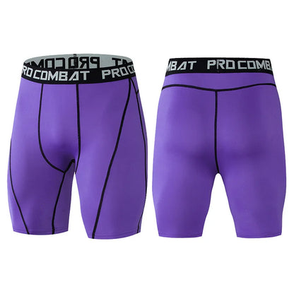 Men's Compression Gym Shorts with Pockets | Athletic Workout Leggings