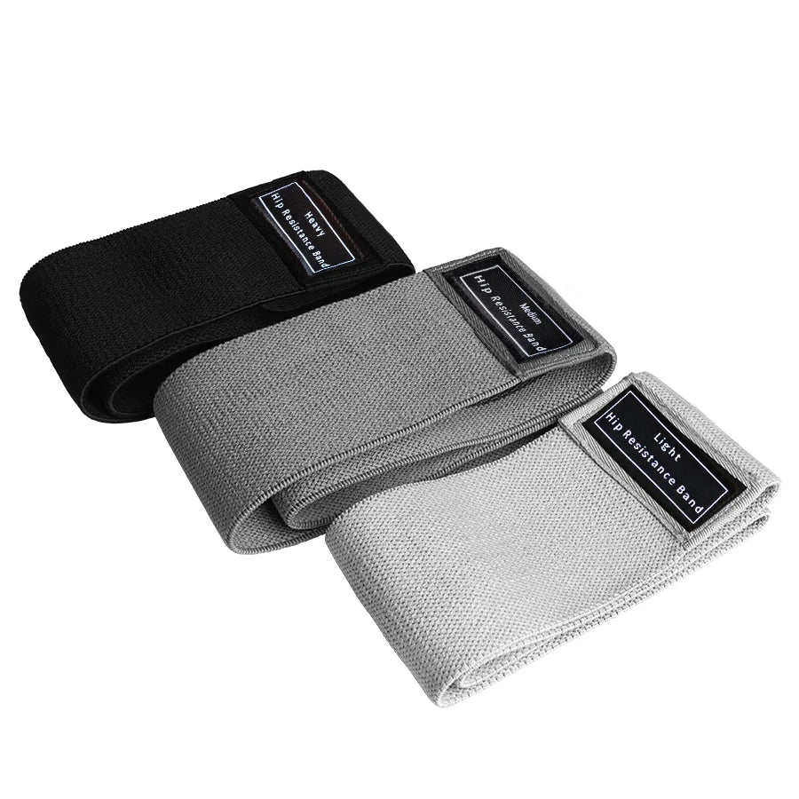 Booty Bands Set – 3 Resistance Levels (Light/Medium/Heavy) | Non-Slip Fabric Glute Bands for Workout & Fitness