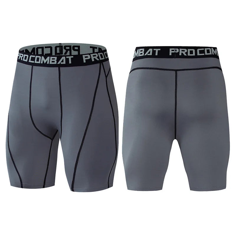 Men's Compression Gym Shorts with Pockets | Athletic Workout Leggings