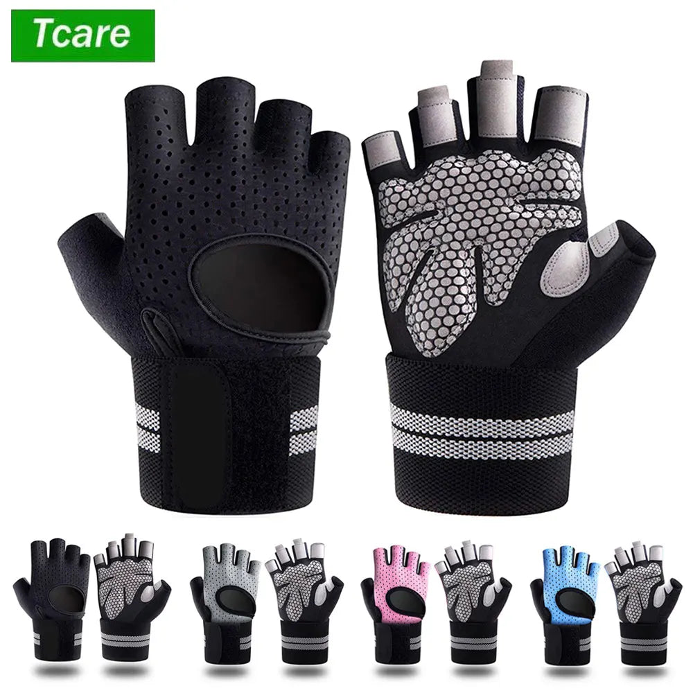 Dumbbell Gloves for Men & Women – Weightlifting, Crossfit, Bodybuilding, Workout Gym Gloves with Wrist Support