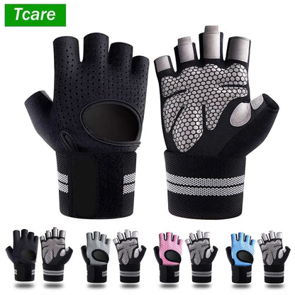Dumbbell Gloves for Men & Women – Weightlifting, Crossfit, Bodybuilding, Workout Gym Gloves with Wrist Support