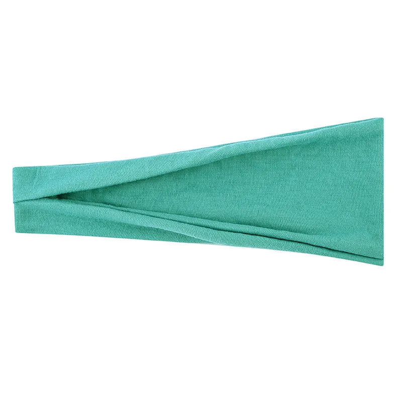 Women’s Solid Turban Headband – Elastic Yoga Hairband, Fashion & Makeup Styling
