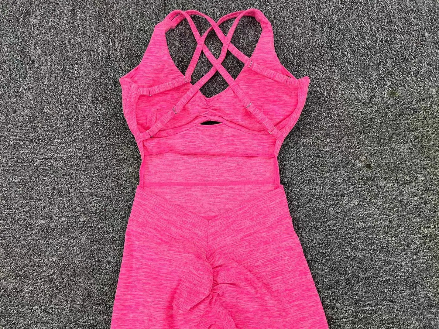 Women's Yoga Jumpsuit – One-Piece Adjustable Sport Bodysuit with Built-In Bra | Activewear for Workout & Dance