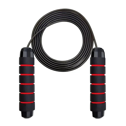 Adjustable Speed Jump Rope with Ball Bearings – Tangle-Free Steel Wire Skipping Rope with Foam Handles for Fitness & Weight Loss