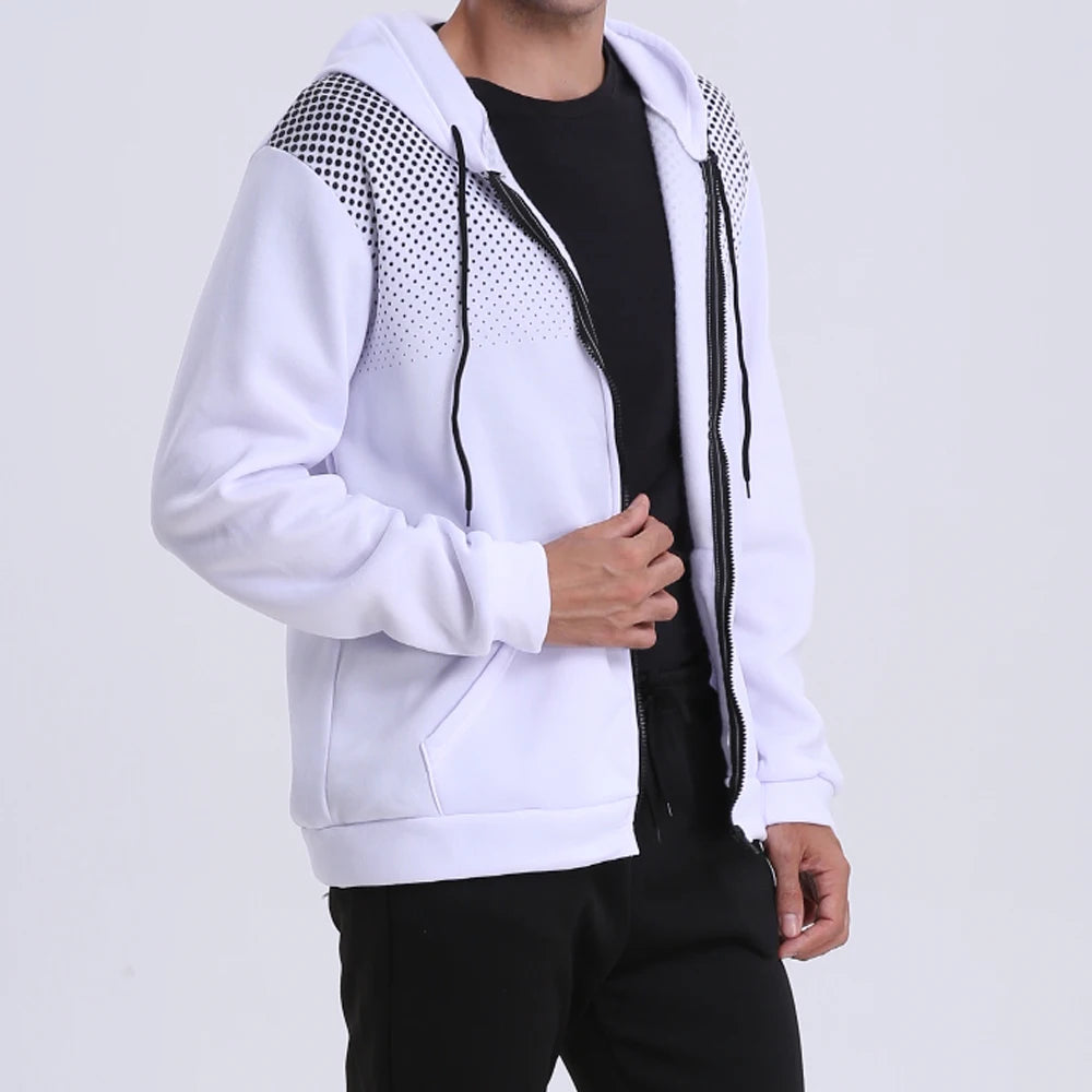 Men’s Slim-Fit Polka-Dot Zip-Up Hoodie – Sporty, Casual & Lightweight  Why it works: Clear, concise, and keyword-rich. “Polka-Dot,” “Zip-Up Hoodie,” “Slim-Fit,” and usage cues like “Sporty” all help improve visibility and relevance.
