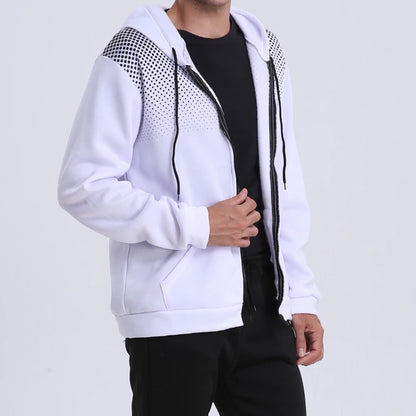 Men’s Slim-Fit Polka-Dot Zip-Up Hoodie – Sporty, Casual & Lightweight  Why it works: Clear, concise, and keyword-rich. “Polka-Dot,” “Zip-Up Hoodie,” “Slim-Fit,” and usage cues like “Sporty” all help improve visibility and relevance.