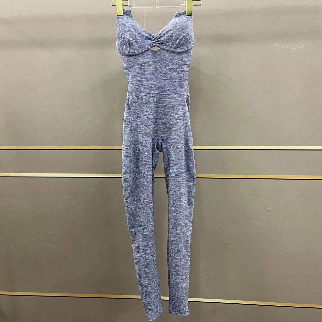 Women's Yoga Jumpsuit – One-Piece Adjustable Sport Bodysuit with Built-In Bra | Activewear for Workout & Dance
