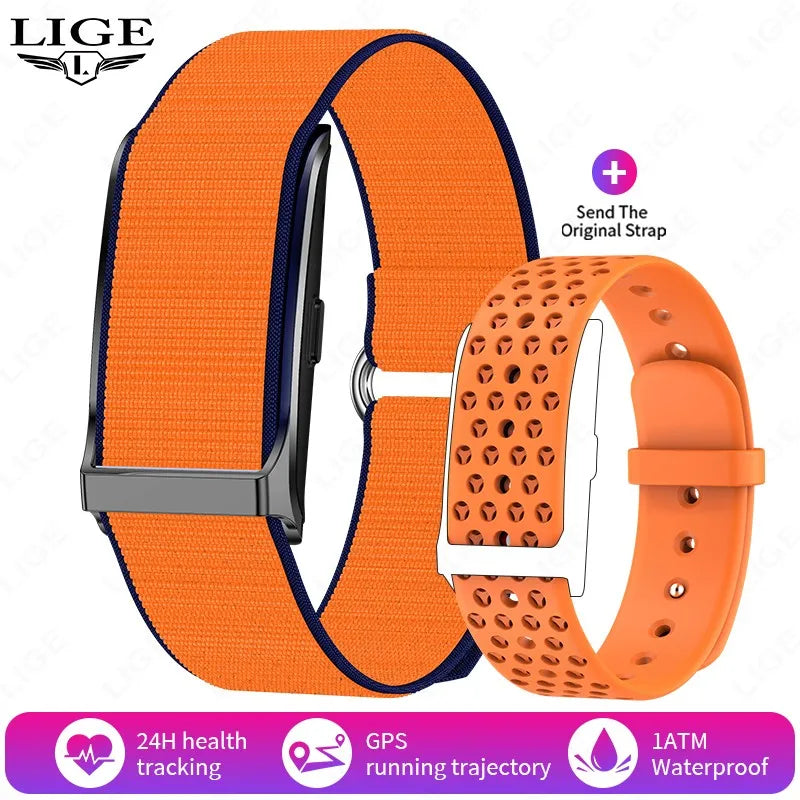 LIGE Smartwatch Bluetooth Fitness Tracker with Heart Rate, Blood Oxygen & 24H Health Monitoring