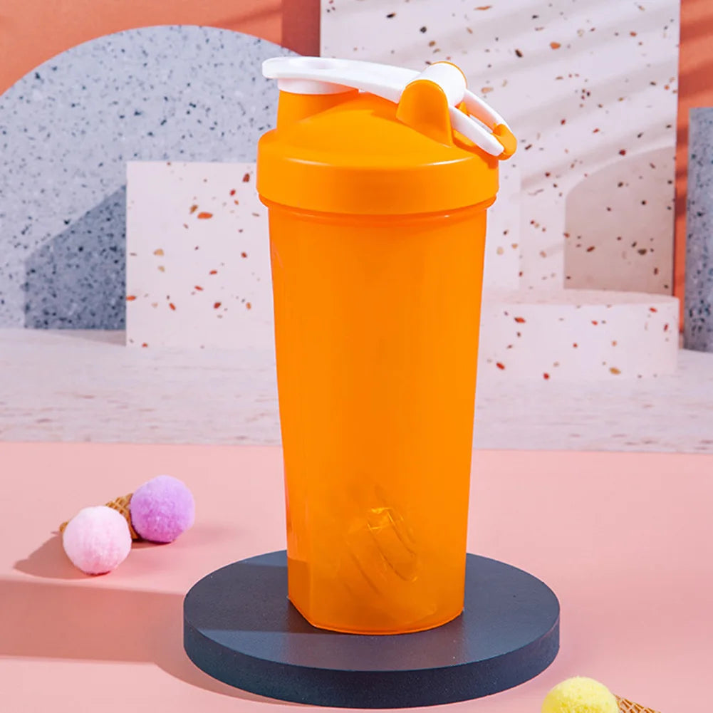 600ml Portable Protein Shaker Bottle – Leak Proof Sports Mixing Cup for Gym & Fitness Training