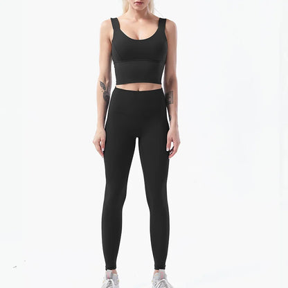Naked-Feel Yoga Set Yoga Leggings Set Women Fitness Suit For Yoga Clothes High Waist Gym Sexy Sport Wear Outdoor Active Bras