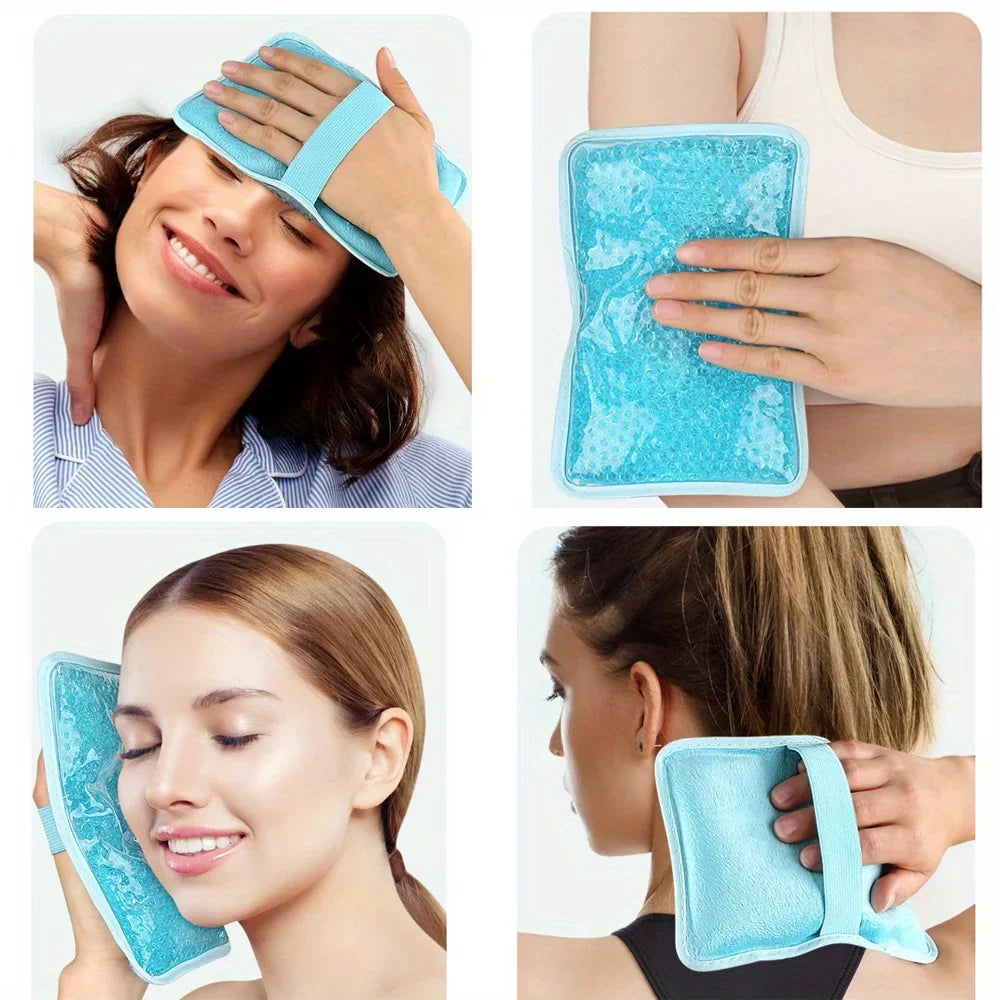 Hot & Cold Therapy Gel Packs – Reusable Ice & Heat Pack for Pain Relief, Fever, Headache & Injuries