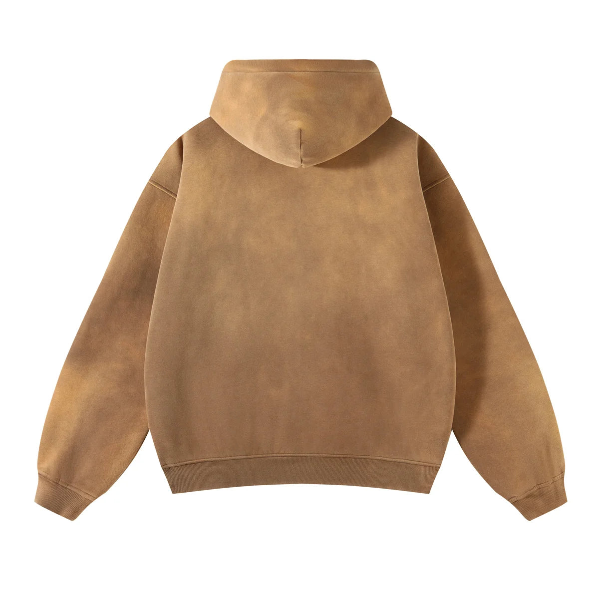 Unisex Oversized Zip Hoodie – Plush Tie-Dye Gradient | Cozy Winter Streetwear