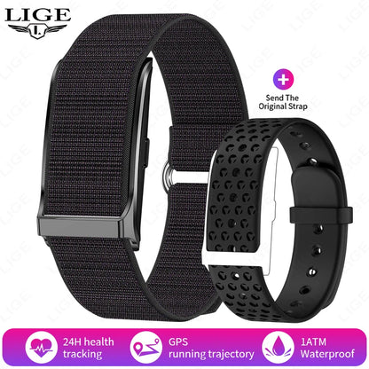 LIGE Smartwatch Bluetooth Fitness Tracker with Heart Rate, Blood Oxygen & 24H Health Monitoring