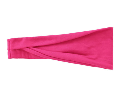 Women’s Solid Turban Headband – Elastic Yoga Hairband, Fashion & Makeup Styling