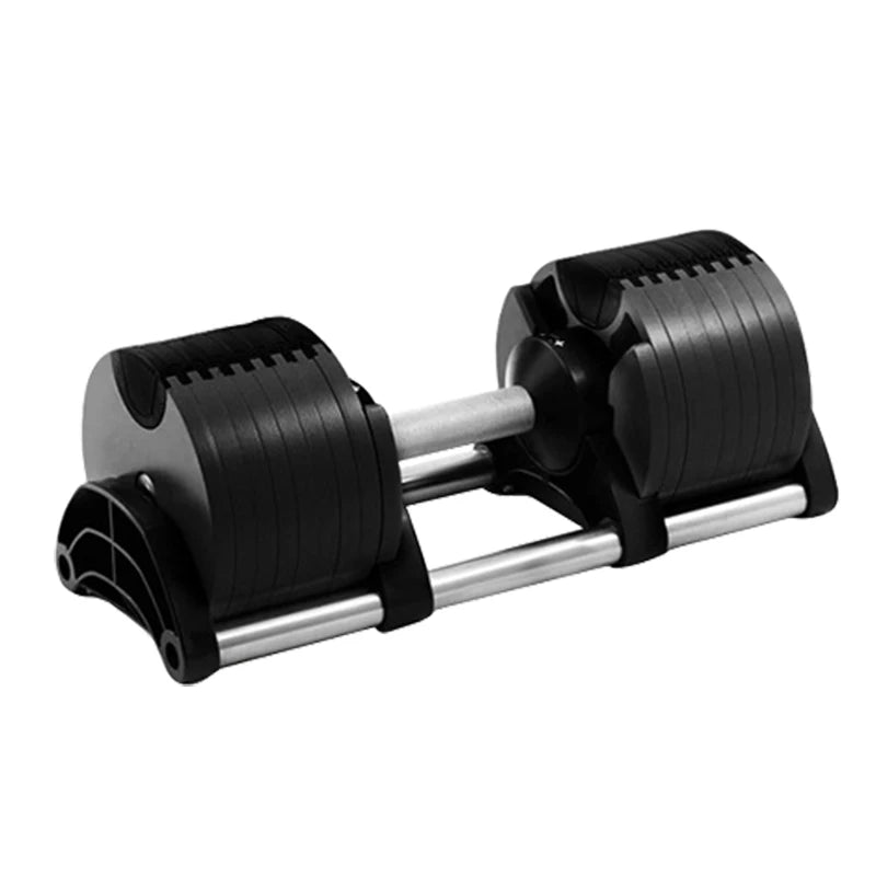 Adjustable Dumbbell Set – 2nd Generation Round Weights, 24kg/36kg, 2kg Increment, Home & Gym Fitness