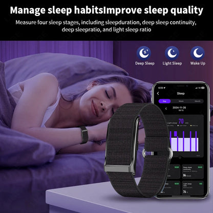LIGE Smartwatch Bluetooth Fitness Tracker with Heart Rate, Blood Oxygen & 24H Health Monitoring