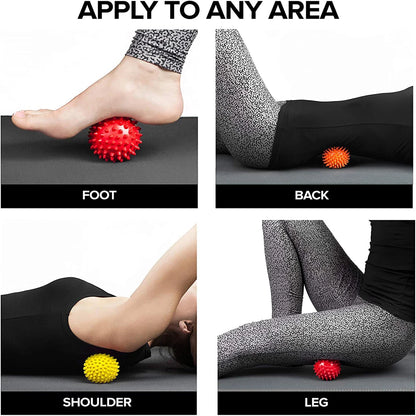 1Pc Spiky Massage Ball – Lacrosse Therapy Ball for Trigger Point, Deep Tissue & Muscle Relief