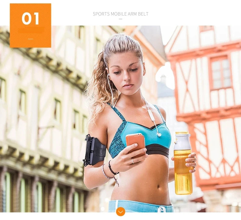 360° Rotatable Wristband Phone Holder – Universal Sports Armband for Running, Hiking & Biking