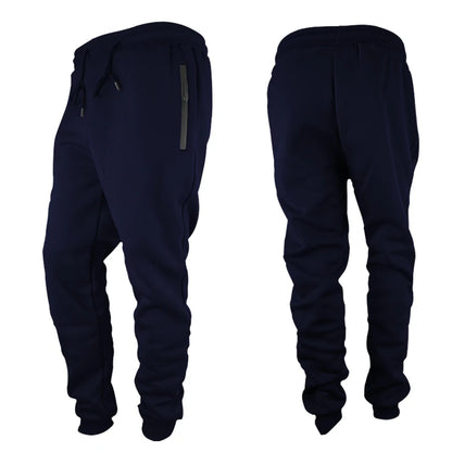 Men's Zippered Joggers – Slim Fit Sweatpants for Workout & Running